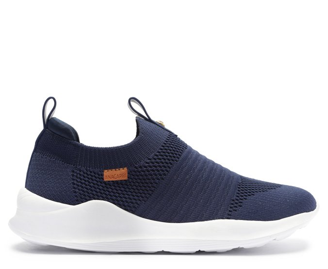 Tênis Slip On Knit Liso Strech Jogging