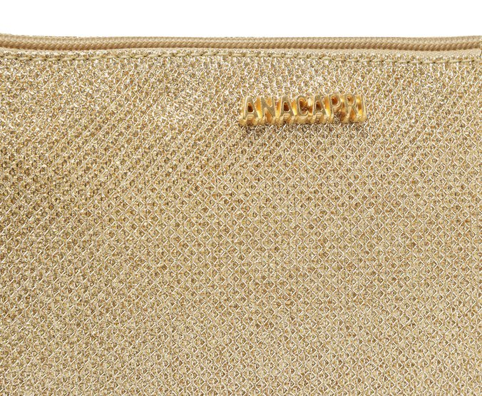 Bolsa Crossbody Baguete Média Glitter